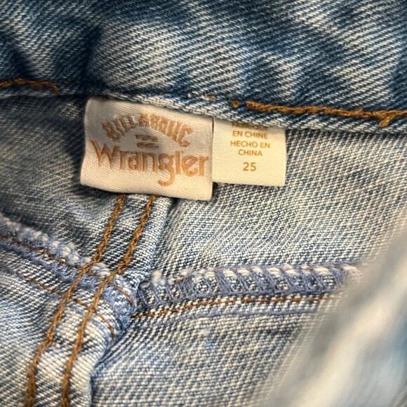 Billabong x Wrangler Patch Flare Jeans Size 25 - Picture 11 of 14